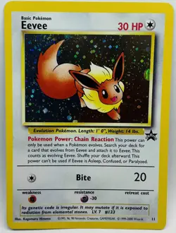 Eevee - No. 11 Black Star Promo Pokemon - Holo Nintendo TCG WOTC - Image 1
