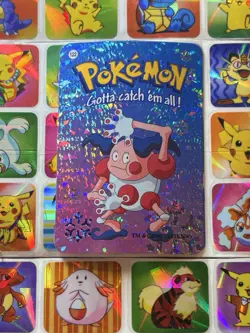 Pokemon 151 Vintage Pocket Monsters Vending HOLO Prism Sticker 2000 Nintendo - Image 4