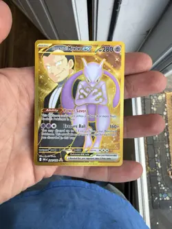 Pokemon TCG Team Rockets Mewtwo EX 240/182 Full Art Destined Rivals English - Image 1