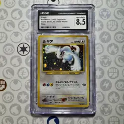 Lugia Pokemon TCG Gold Silver to a New World 249 Holo Rare CGC 8.5 Japanese 2000 - Image 1