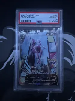 Mewtwo V 072/078 PSA 10 POGO Pokemon Go - Image 1
