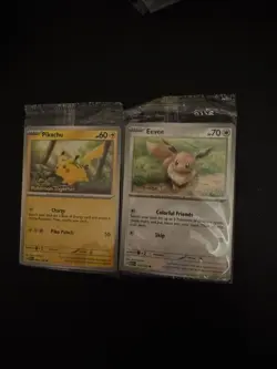 Pokemon Together Stamped Pikachu and Eevee Sealed 025 133/ 165 Pokemon TCG - Image 1