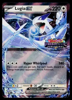 Lugia ex (Prismatic Evolutions Stamped) 082/131 Holofoil Pokemon Near Mint - Image 1
