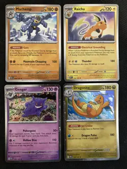 Pokemon Gengar Dragonite Raichu Machamp 151 Cosmos Holo Sam's Club Promos - Image 1