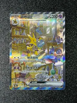 IN STOCK Pokemon Chinese 151C Surprise Alakazam ex 151C-189/151 SAR Alt Art NM - Image 1