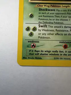 Pokemon TCG Yanma Neo Discovery Holo Rare 17/75 2001 60 HP Atsuko Nishida - Image 3