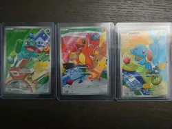 Pokemon First Partner Illustration Collection Bulbasaur Charmander Squirtle - Image 1