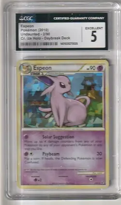 Pokemon Tcg Undaunted Daybreak Deck Cracked Ice Espeon 2/90 CGC Excellent 5 - Image 3