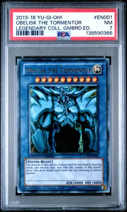 Yu-Gi-Oh! Obelisk The Tormentor - LC01-EN001 - Limited Edition - PSA 7 - Image 1