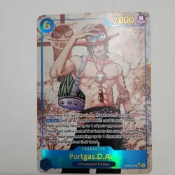 Bandai One Piece Portgas.D.Ace OP13-119 Secret Rare Foil Rush 7000 CCG Card - Image 1