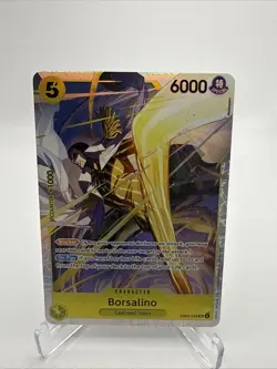One Piece CCG Borsalino Character Card EB04-058 Holo (OP-15) - Image 1
