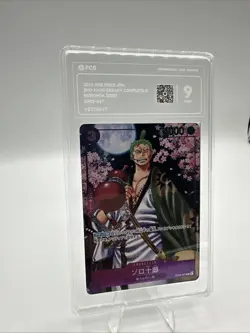2024 One Piece Japanese Roronoa Zoro 2nd Anniversary OP05-067 PCG 9 MINT - Image 3