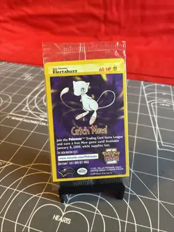 Vintage 1999 Catch Mew Pokemon Electabuzz Black Star Promo Movie WB Stamp Sealed - Image 1