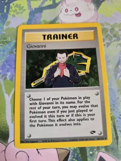 LP+ Giovanni Holo 18/132 Gym Challenge Pokemon Card - Image 1