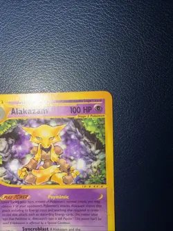 Alakazam - Expedition Base Set (33/165) - 2002 Non-Holo Rare Pokemon Card - MP - Image 4