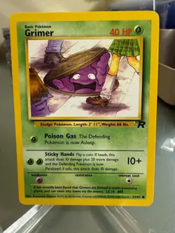 Grimer 57/82 C TCG Team Rocket Pokemon Card JUST PULLED - Image 1
