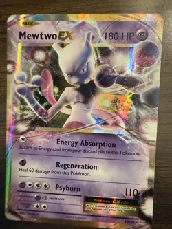 Pokemon TCG 2 Card Lot - Mewtwo EX Holo Basic English 2016 2013 52/108 54/113 - Image 2
