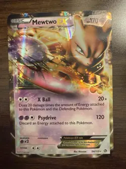 Pokemon TCG 2 Card Lot - Mewtwo EX Holo Basic English 2016 2013 52/108 54/113 - Image 4