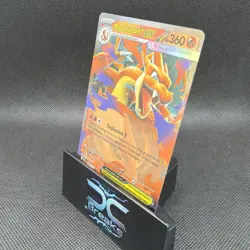 Mega Charizard Y EX Pokemon TCG Card Dragon Mega EX Full Art 360 HP Holo 022/217 - Image 2