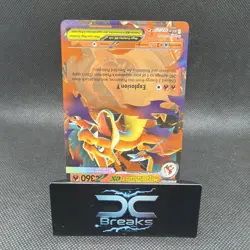Mega Charizard Y EX Pokemon TCG Card Dragon Mega EX Full Art 360 HP Holo 022/217 - Image 4