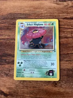Pokemon TCG Erika's Vileplume Gym Heroes Holo Rare Unlimited LP/NM Card 5/132 - Image 1