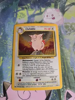 LP Clefable Holo 1/64 Jungle No Set Symbol Pokemon Card - Image 1