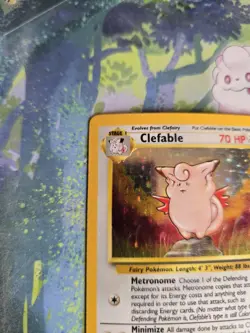 LP Clefable Holo 1/64 Jungle No Set Symbol Pokemon Card - Image 4