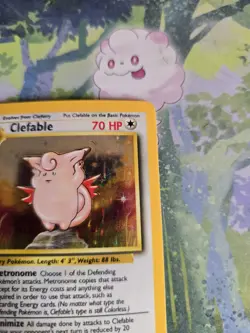LP Clefable Holo 1/64 Jungle No Set Symbol Pokemon Card - Image 5