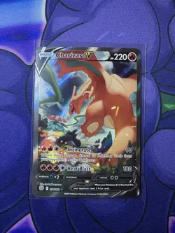 Pokemon TCG Charizard v Brilliant Stars Holo Ultra Rare Card 154/172 - Image 1