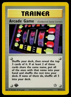 Pokemon Card - Arcade Game Neo Genesis 83/111 Rare 1st Edition - Image 1