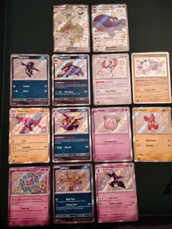 Paldean Fates Baby Shiny Lot Of 15 Cards All M/NM Cleffa Thunderus Kingambit - Image 1