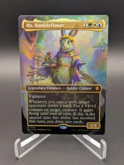 Ms. Bumbleflower (Borderless) Commander: Bloomburrow Foil - Image 1