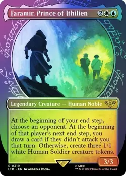 LTR Foil Showcase FARAMIR PRINCE OF ITHILIEN 1x Rare Lord of the Rings MTG NM - Image 1