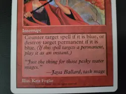 Pyroblast 5th Edition MTG 1997 Vintage Interrupt Red Magic the Gathering MP - Image 4