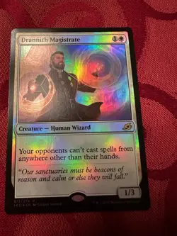 MTG: Drannith Magistrate 1x FOIL IKO MTG Ikoria Rare - Image 1