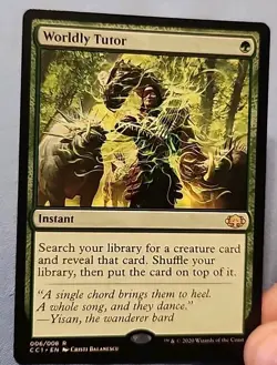 MTG Worldly Tutor - Commander Collection: Green NM - Image 3