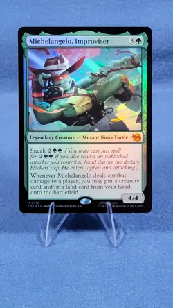 Michelangelo, Improviser Foil M Teenage Mutant Ninja Turtles 119 NM A - Image 1