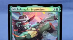 Michelangelo, Improviser Foil M Teenage Mutant Ninja Turtles 119 NM A - Image 2
