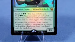 Michelangelo, Improviser Foil M Teenage Mutant Ninja Turtles 119 NM A - Image 3