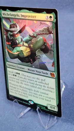 Michelangelo, Improviser Foil M Teenage Mutant Ninja Turtles 119 NM A - Image 4