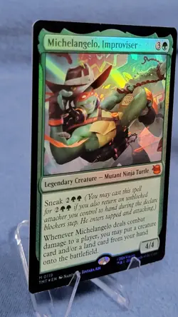 Michelangelo, Improviser Foil M Teenage Mutant Ninja Turtles 119 NM A - Image 5