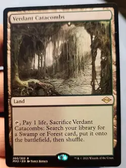 Mtg Verdant Catacombs NM/M Modern Horizons 2 260/303 Fetch Land Rare - Image 3