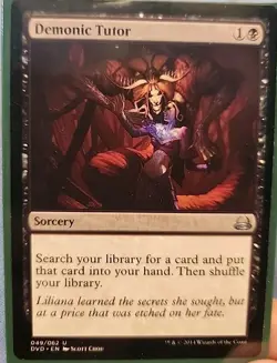 Demonic Tutor Duel Decks Divine vs. Demonic Regular MTG Commander - Image 1