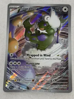 Tornados SVP 210 White Flare Promo Card Pokemon Center Stamped - Image 1