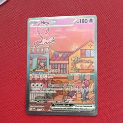 Pokemon Mew ex 053 Full Art Holo Promo EX 180 HP Scarlet & Violet Card - Image 3