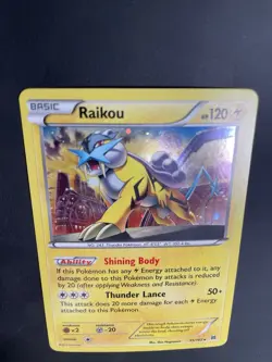 Raikou 55/162 XY BREAKthrough Cosmos Holo Rare Pokemon TCG - Image 2