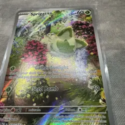 Pokemon TCG Sprigatito Paldea Evolved Illustration Rare Card 196/193 - Image 2