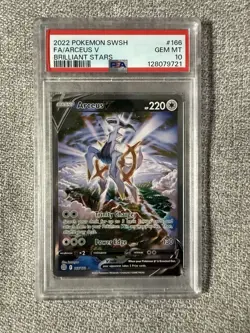 Arceus V 166/172 PSA 10 GEM MT Pokemon Brilliant Stars Alternate Art Ultra Rare - Image 1
