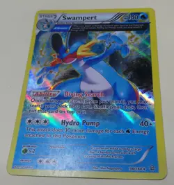 Pokemon SWAMPERT 36/160 Primal Clash Full Art Holo Rare 2015 LP Excellent - Image 1