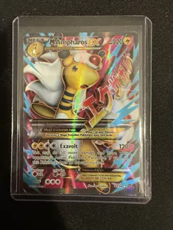 M Ampharos EX 88/98 XY - Ancient Origins - Ultra Rare Full Art - 2015 Pokemon - Image 1